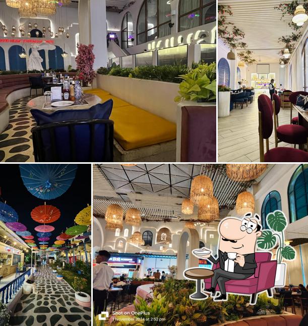 The interior of Themis Greek House BYOB, Murthal