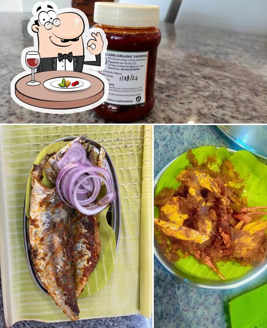Food at Chellams Seafood Restaurant
