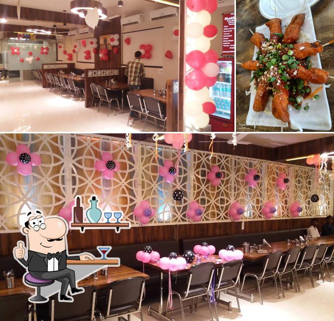 The picture of Prem Thali Restaurant & Lawns’s interior and food
