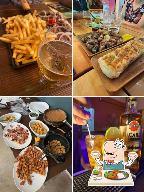 Comida em Bamboo Beer