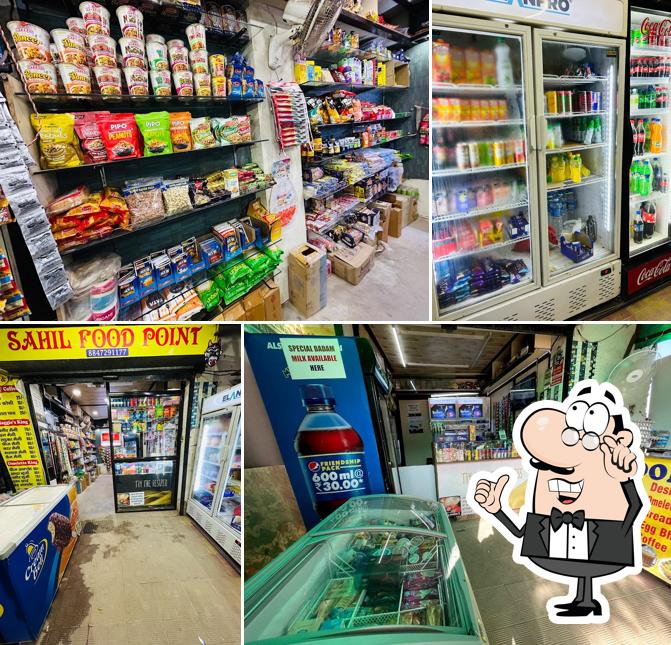 Take a seat at one of the tables at Sahil Food Point