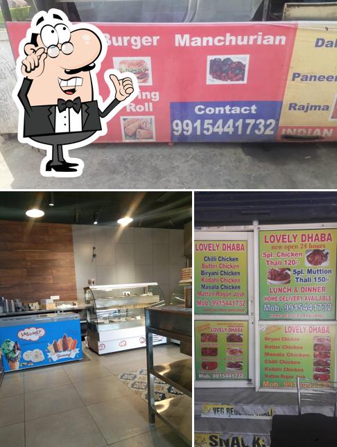 The interior of Lovely Dhaba Zirakpur