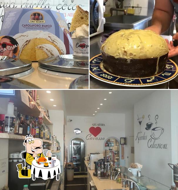 La foto di cibo e interni da Gelateria Cavassa