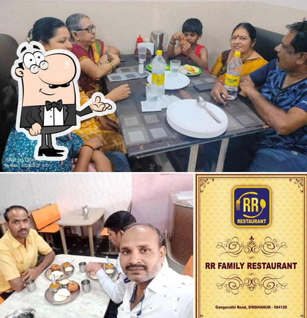 The interior of RR FAMILY RESTAURANT/RESTAURANT IN SINDHANUR