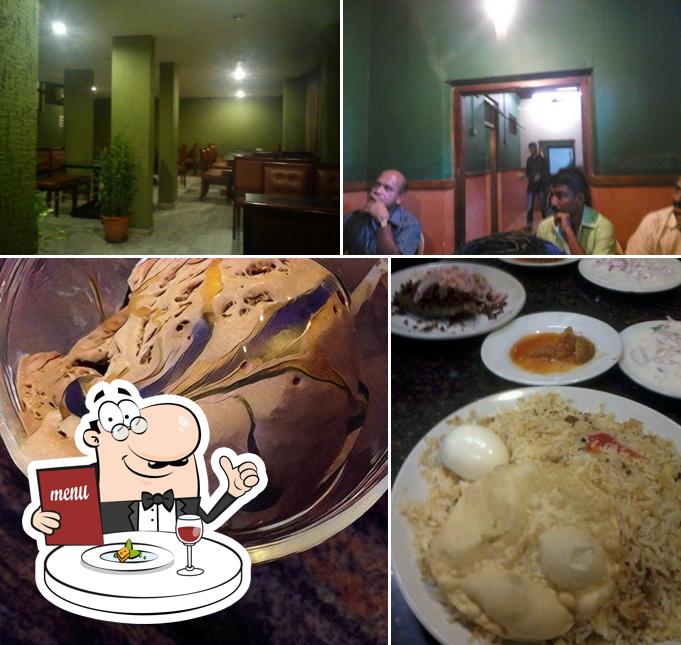 This is the picture showing food and interior at Azad Restaurant