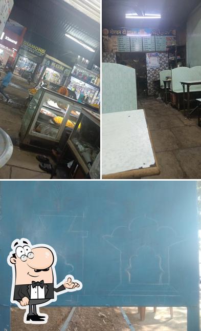 Among different things one can find interior and blackboard at Nasheman Hotel