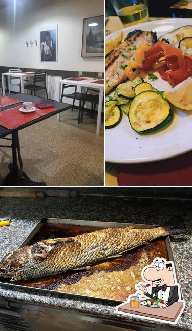 La immagine della cibo e interni di Trattoria Tirreno