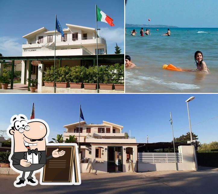 La parte esterna è una caratteristica importante di Villa Fiori Beach Albergo Ristorante