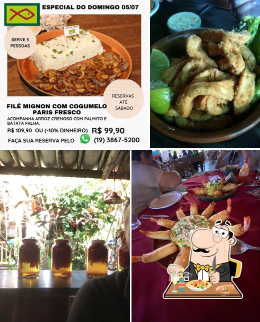Comida em Bar da Praia