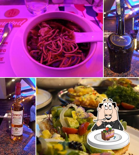 Chocolate cake at Unwind bar and restaurant