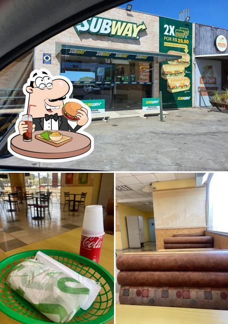 Experimente um hambúrguer no Subway