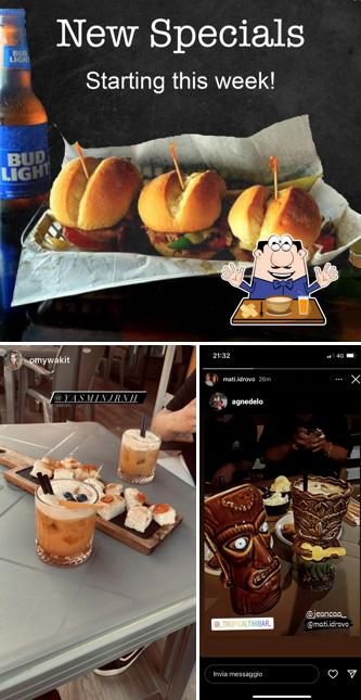 Tra le diverse cose da Tropical Tiki Bar si possono trovare la cibo e bevanda
