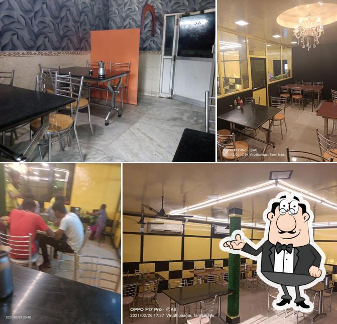 The interior of Hotel Sneha