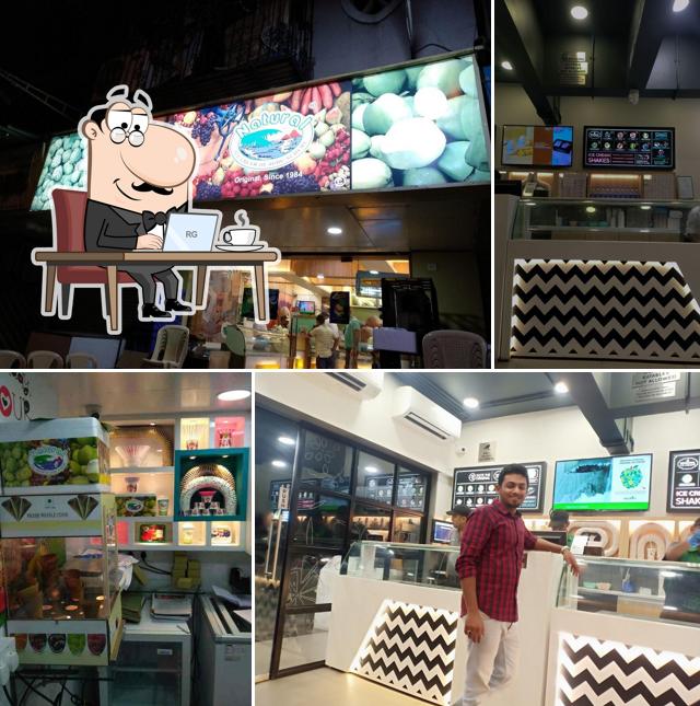 The interior of Naturals Ice Cream