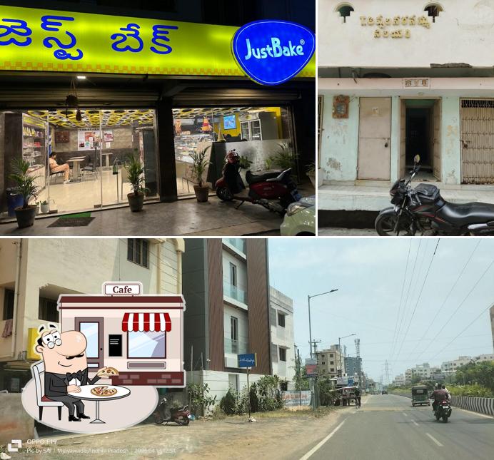 The exterior of JustBake bharathinagar