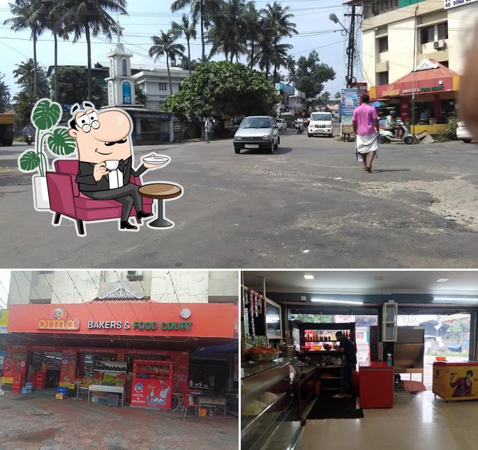 The restaurant's interior and exterior