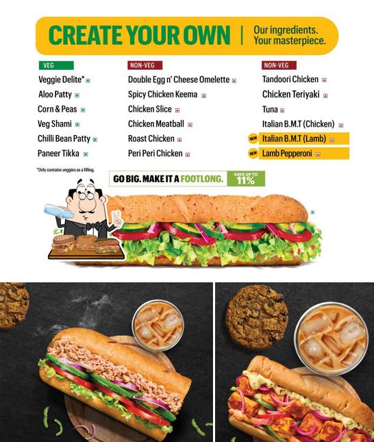 Pick a sandwich at Subway Gajraula Moradabad