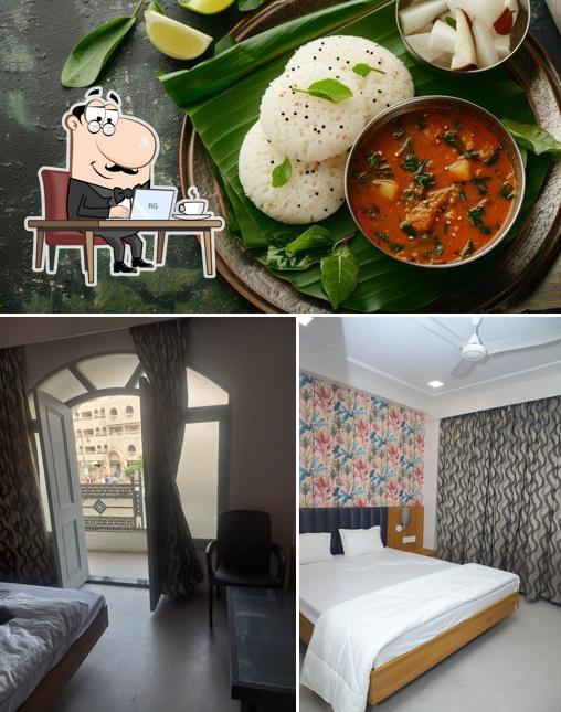 The picture of Hotel Vishwas’s interior and food
