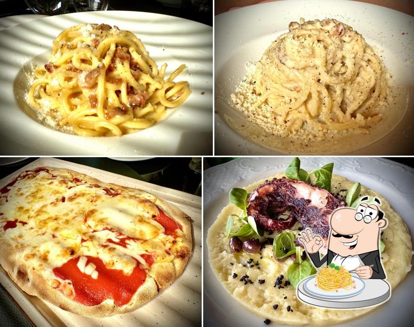 Spaghetti alla carbonara al Le Roof Restaurant