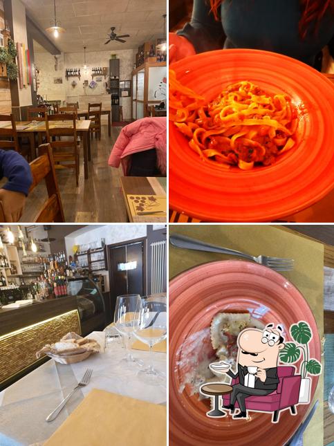 Gli interni di Osteria Il Cortile