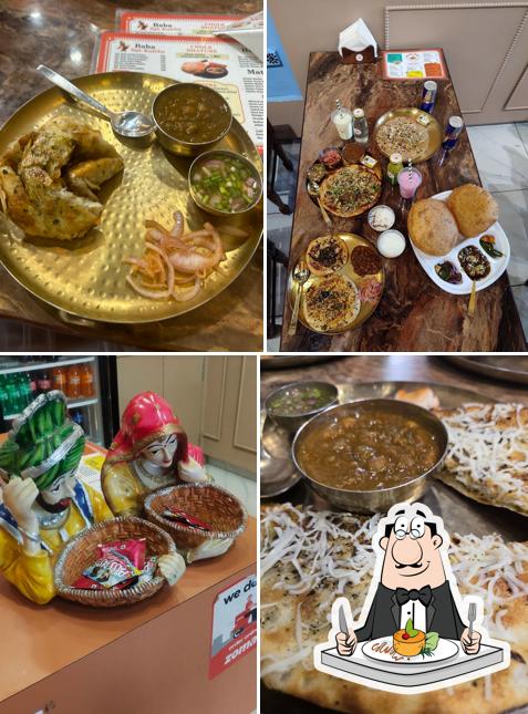 Food at Kulcha Theka - Yamuna Nagar