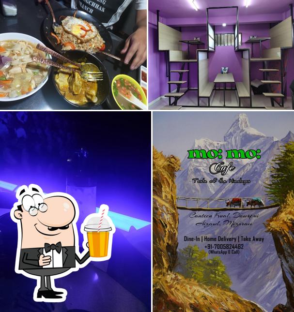 Enjoy a beverage at MoMo Cafe Aizawl