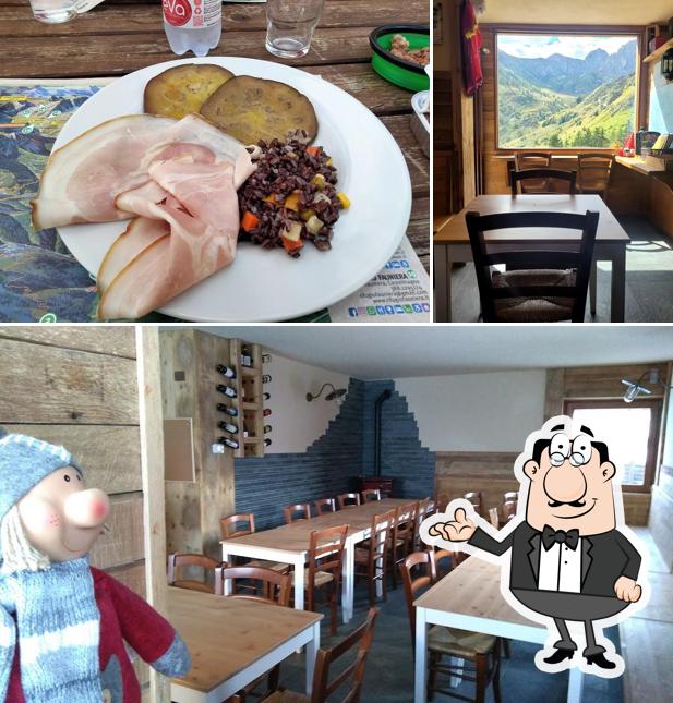 Questa è la immagine che mostra la interni e cibo di Rifugio MARAMAN