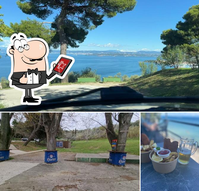 Questa è la foto che mostra la esterno e cibo di Plac pod Belvederjem