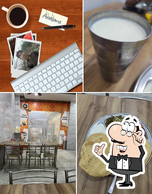 This is the image displaying interior and drink at Tasty corner