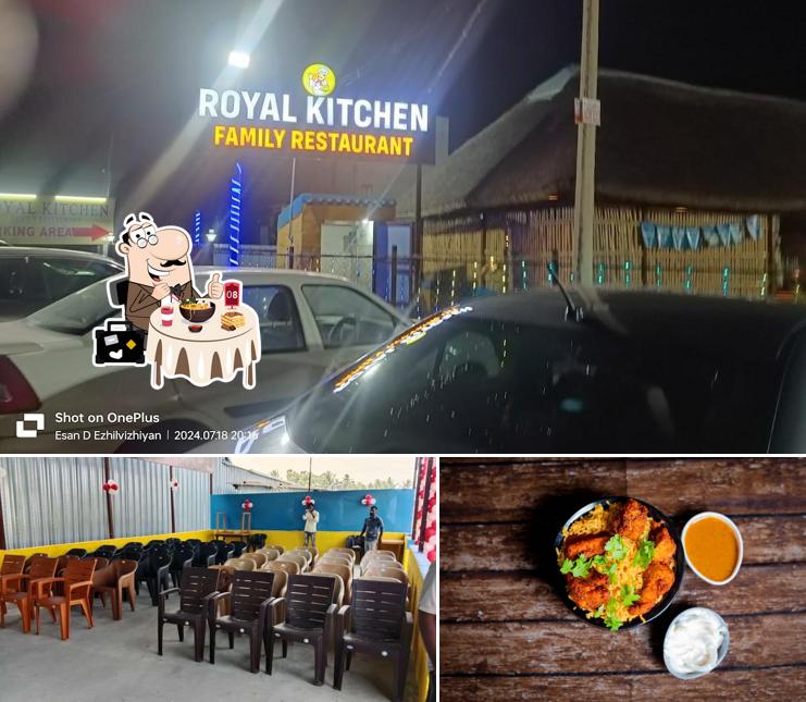 Among various things one can find food and exterior at Royal kitchen Family Restaurant