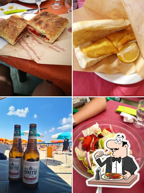 Cibo al La Playa Bar Ristorante Stuzzicheria Lido con noleggio attrezzature da spiaggia
