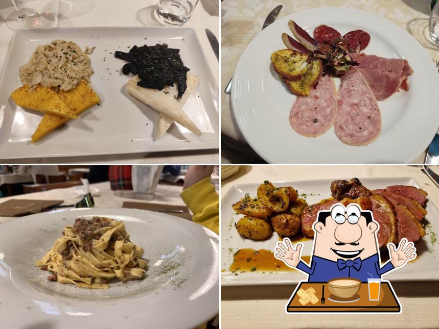 Cibo al Trattoria all'Oca Bianca