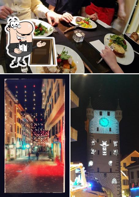 Tra le diverse cose da Bodega Baden si possono trovare la esterno e cibo