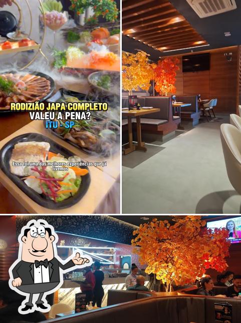 O interior do Hioki Sushi Itu