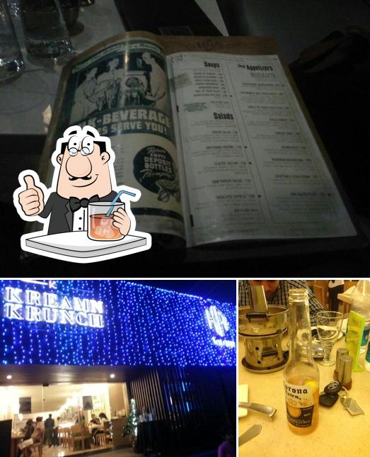 Among various things one can find drink and interior at Cake & Crunch