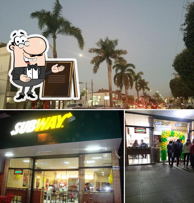 O exterior do Subway