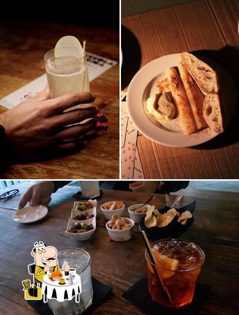 La cibo e interni del ristorante