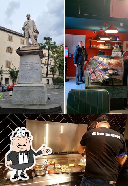 Gli interni di Box Burgers San Pasquale