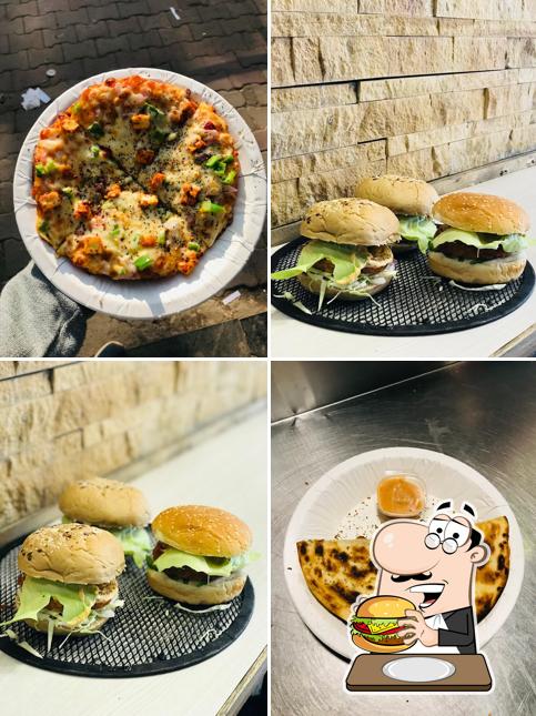 Order a burger at OVEN N GRAIN