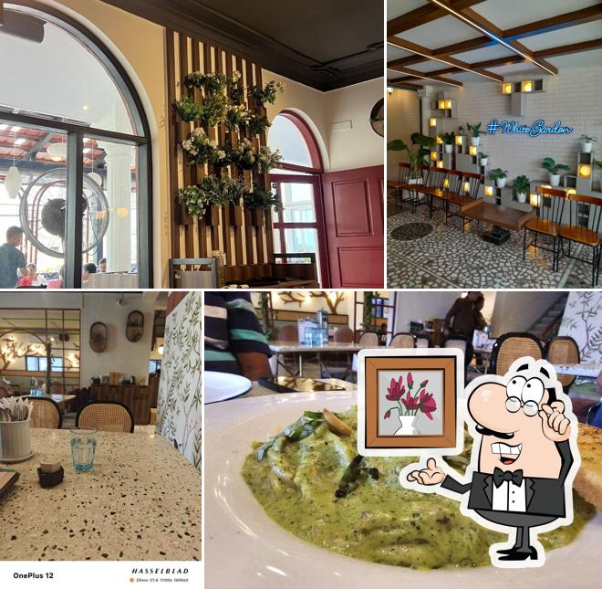 The interior of White Garden - Vegetarian Artisan Kitchen