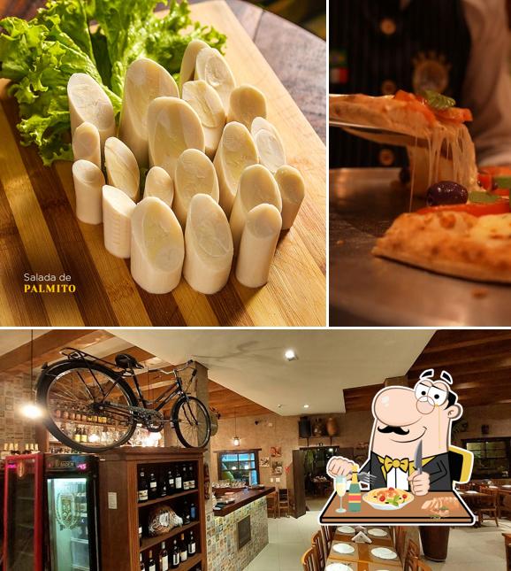 A imagem da comida e interior no Senna Pizzaria (Malota)