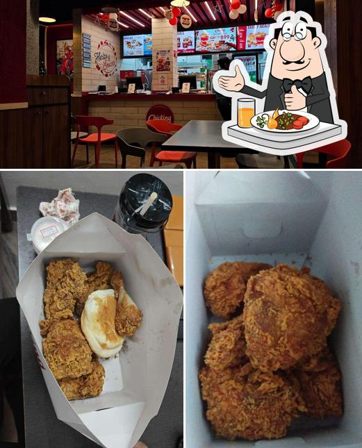 Among different things one can find food and interior at Chicking