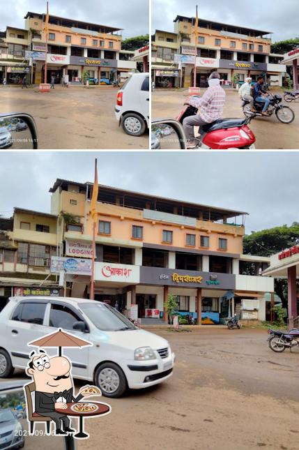 Enjoy the view outside Hotel Deepsagar Pure Veg