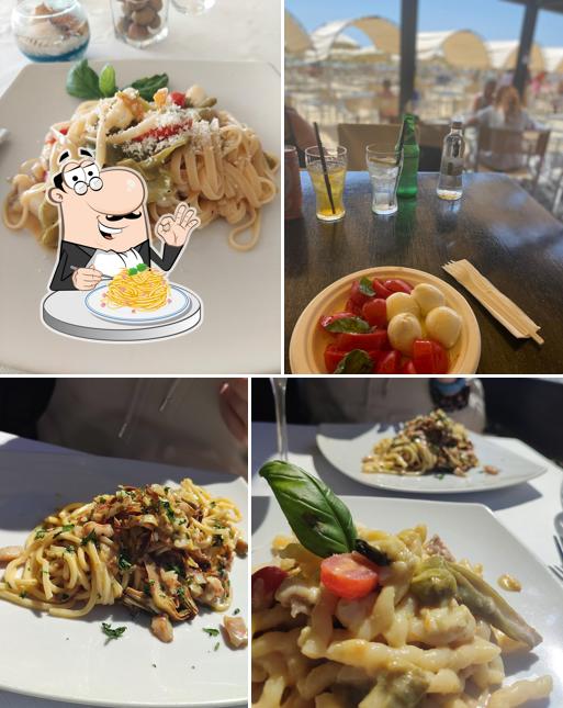 Spaghetti alla carbonara al Lido La Perla