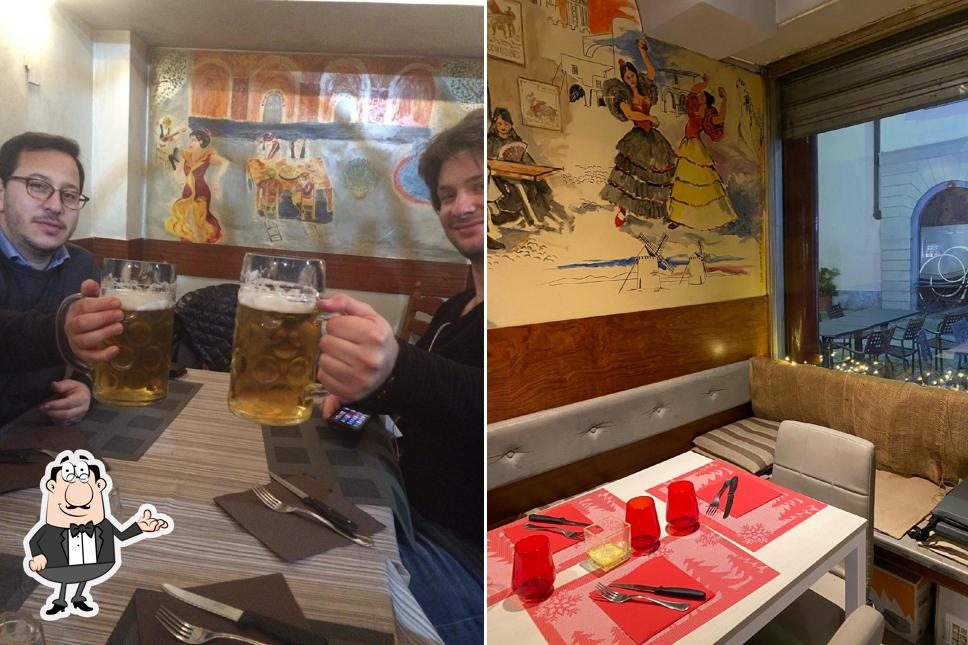 Gli interni di Taverna Spagnola