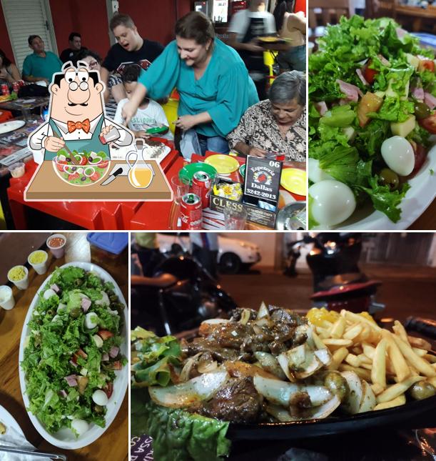 Salada grega em Espetaria Dallas