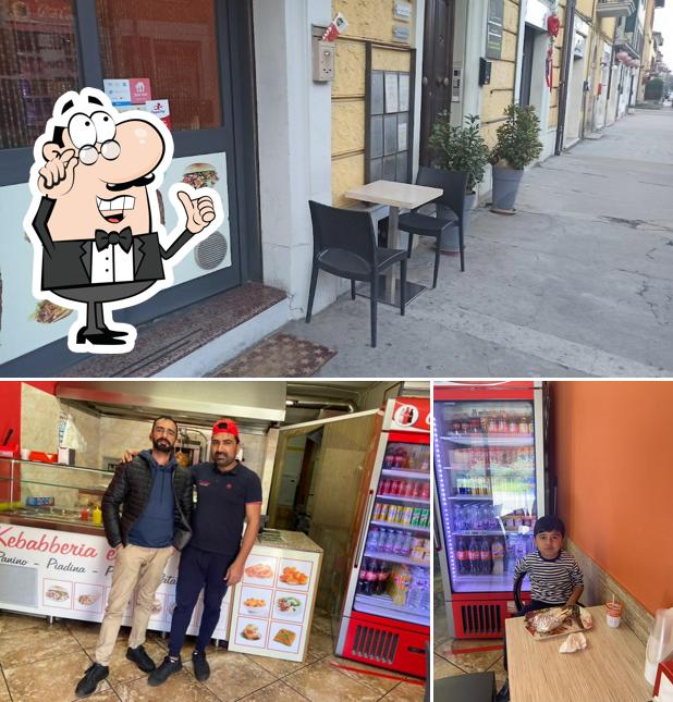 Gli interni di Kebaberia e fast food