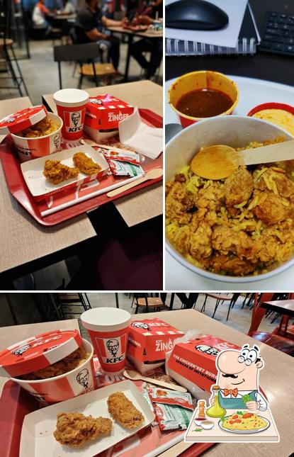 Fried chicken at KFC