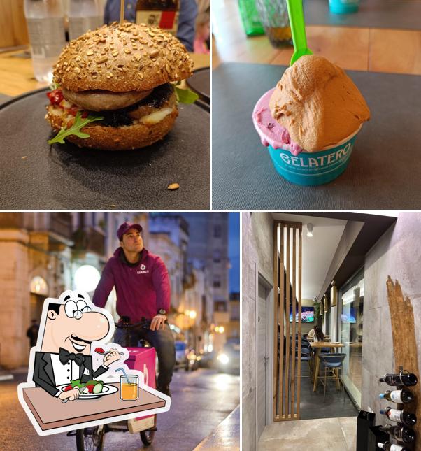 La cibo e esterno del ristorante La cibo e esterno del ristorante