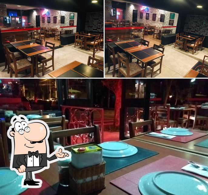 O interior do Super Pizza Pan - Santo André